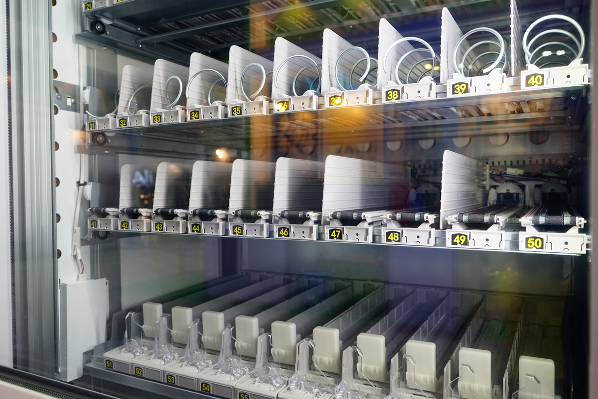 Vending machine inside